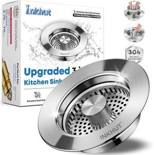 Upgraded 3 in 1 Kitchen Sink Drain Strainer