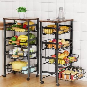 5-Tier Rolling Utility Cart 