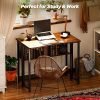 Folding Desk with Storage Shelf