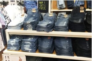 Buy one, get one free jeans & shorts promo at Aeropostale!