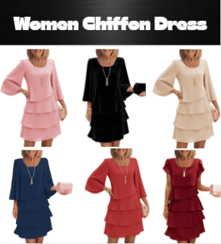 Women Chiffon Dress 