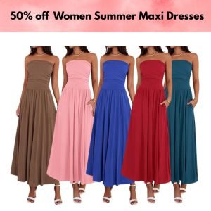 50% off BTFBM Women Summer Maxi Dresses