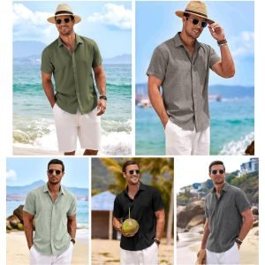 Men’s Linen Shirts Short Sleeve