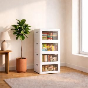 140 Qt Stackable Plastic Storage Bins 