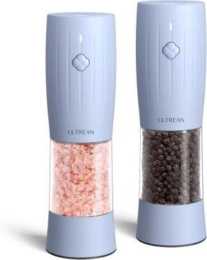 Ultrean Electric Salt & Pepper Grinder Set 