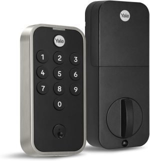 Yale Satin Nickel Keypad Deadbolt Lock for Keyless Entry