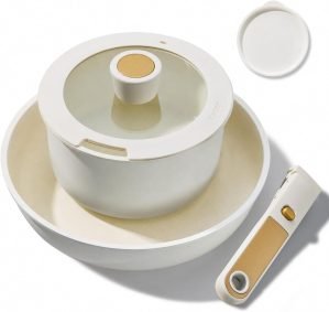 CAROTE 5pcs Pots and Pans Set Non Stick
