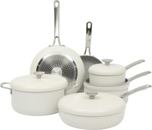 10 Piece  Cookware Pots and Pans Set