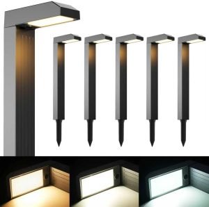 Solar Pathway Lights Outdoor 6 Pack