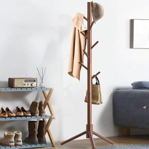 Wooden Coat Rack Stand