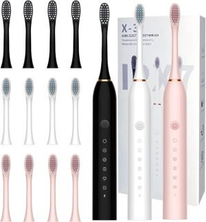 3 Pack Electric Toothbrush with 6 Modes 