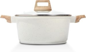Granite Casserole Nonstick Stock Pot w/ Lid 