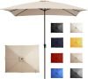 8X10Ft Rectangular Patio Umbrella