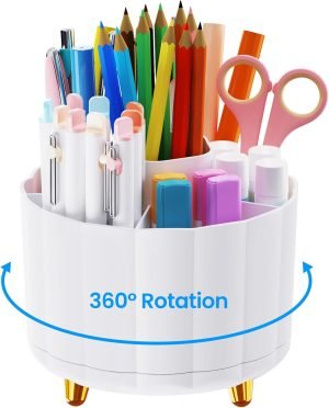 360 Rotating Pencil Pen Holder for Desk