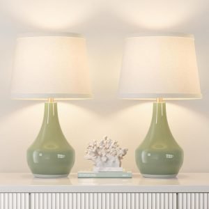 Ceramic Table Lamps Set of 2 