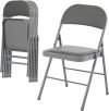 6 Pack Folding Chairs with Padded Cushion 