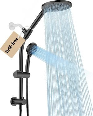 Drill-free Dual Shower Head