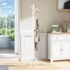 Wooden Coat Rack with 8 Hooks