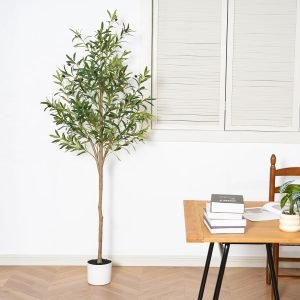Olive Tree Faux Plants Indoor with Pot