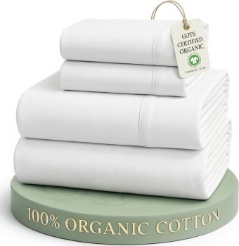 LANE LINEN 100% Organic Cotton Queen Sheet Set