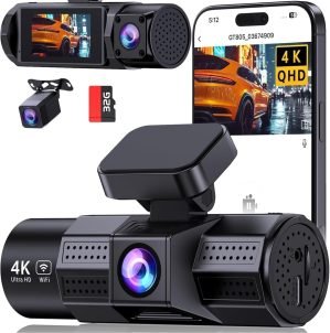 4K Dash Cam Front and Rear