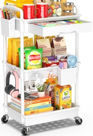 3 Tier Rolling Storage Cart 