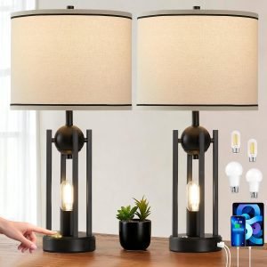 25” Farmhouse Table Lamps 
