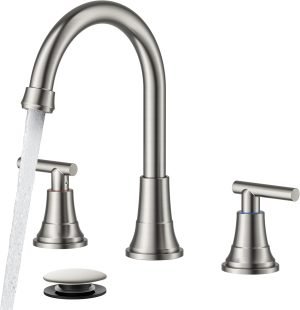 Brushed Nickel Bathroom Faucet