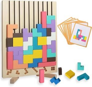 Wooden Block Stacking Puzzle Toy
