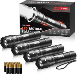 4-Pack LED Flashlight 