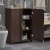 Brown Bathroom Storage Cabinet