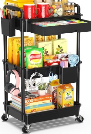 3-Tier Rolling Cart 