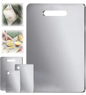 100% Pure Titanium Cutting Board 