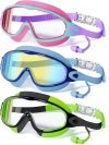3 Pack Swimming Goggles 