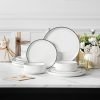 12 Pieces Modern Porcelain Dinnerware Set