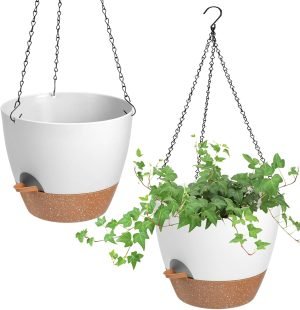 Hanging Planters for Indoor & Outdoor Plants 2-Pack 