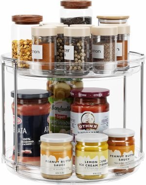 2-Tier Lazy Susan Turntable Organizer 