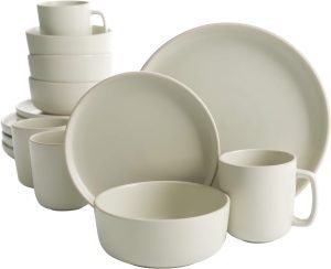16 Piece Round Kitchen Dinnerware Set