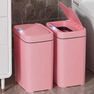 2 Pack 2.7 Gal Bathroom Trash Can with Lid 