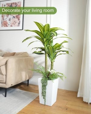 Artificial Fake Tree with Black Tall Planter