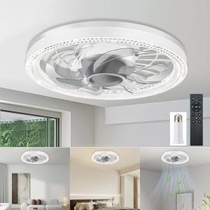 12-inch Socket Fan Light with Remote Control