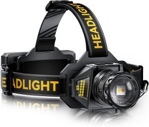 USB-C Headlamp with Red Light & Motion Sensor 