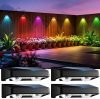 Solar Fence Lights Outdoor 4 Pack