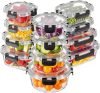 12 Pack Glass Food Storage Containers with Lids 