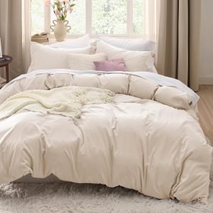 Bedsure Cream Duvet Cover