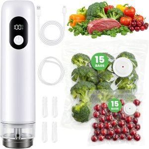 Handheld Food Sealer with 30 Reusable Bags