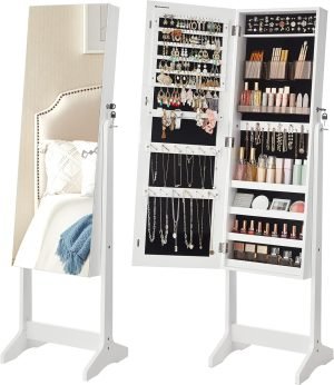 SONGMICS Jewelry Cabinet Armoire 