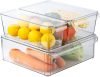 Clear Refrigerator Organizer Bins