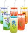 6 Pack Glass Cup Set 