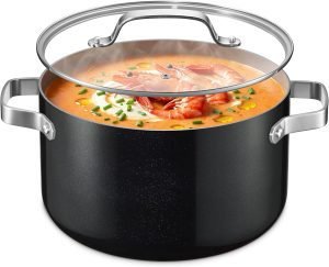Bakken 8.5 Quart Ceramic Coated Stock Pot with Lid